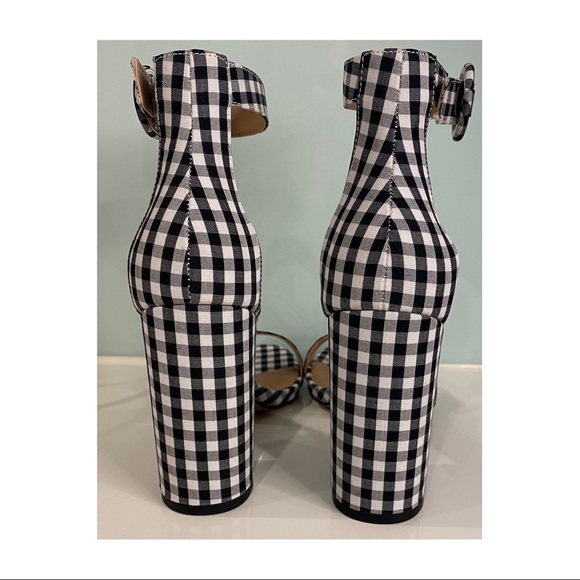 Steve Madden Friday gingham high heeled sandal 8 - Picture 5 of 9